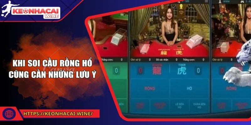 Khi soi cầu Rồng Hổ cũng cần những lưu ý